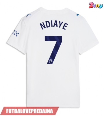 Lacne Ženy Futbalové dres Manchester City Iliman Ndiaye #7 2026-27 Krátky Rukáv - Tretina